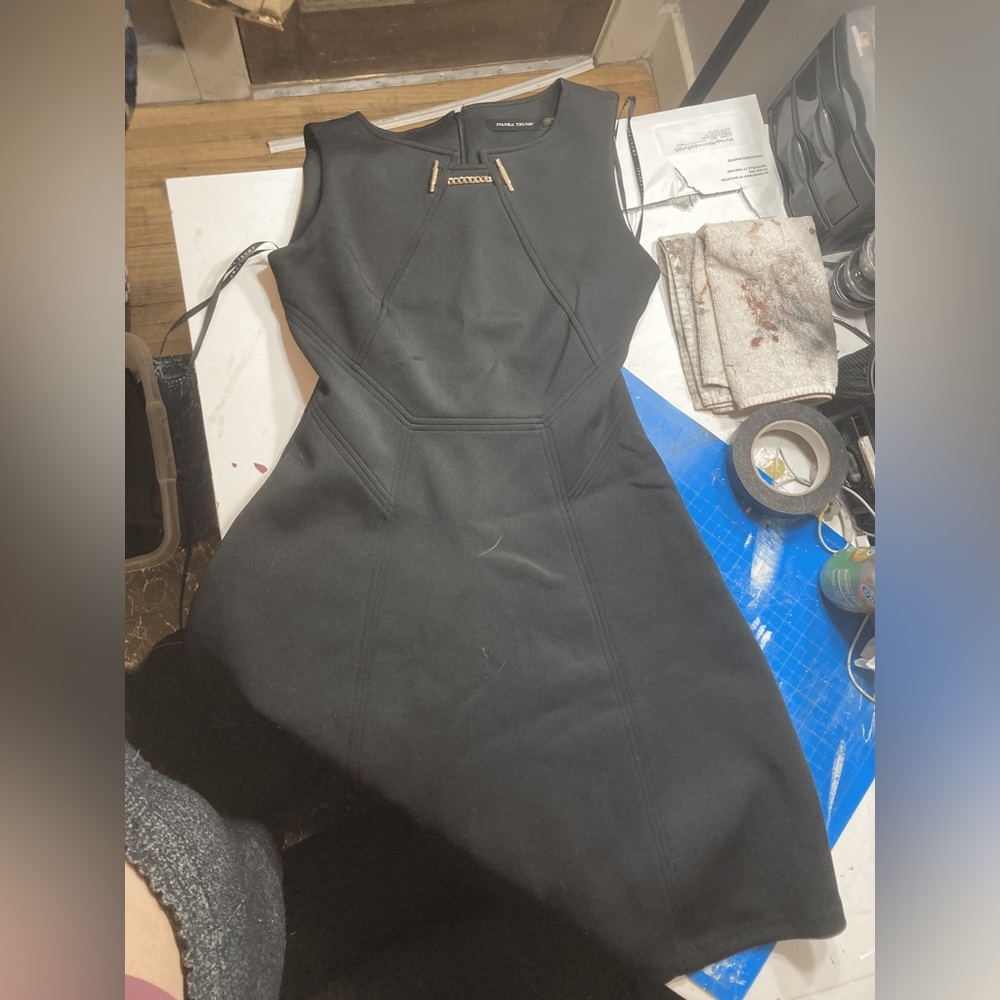 Ivanka Trump Black & Gold Dress